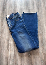 Tummy Control Mid Rise Straight Jeans