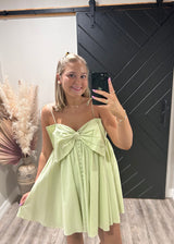 Large Bow Baby Doll Dress