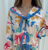 Colorful Bows Pajama Set