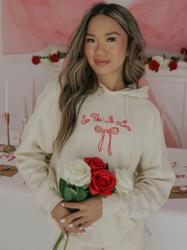 F+S So This Is Love Bow Hoodie