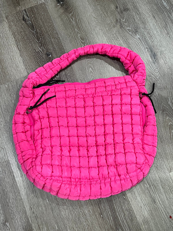 PREMIUM OVERSIZED QUILTED CARRYALL CROSSBODY BAG