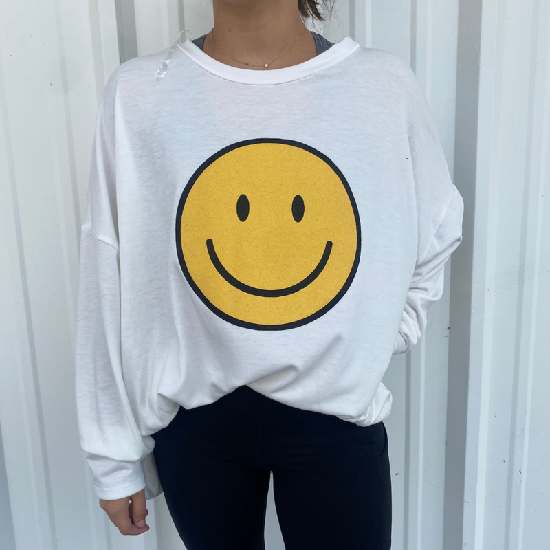 Smile Graphic Sweatshirt