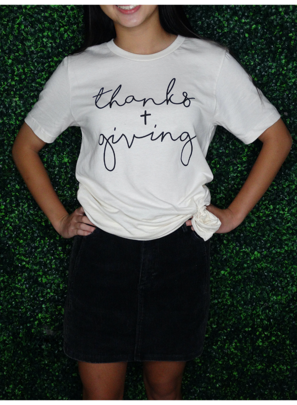 Thanks + Giving Graphic Tee